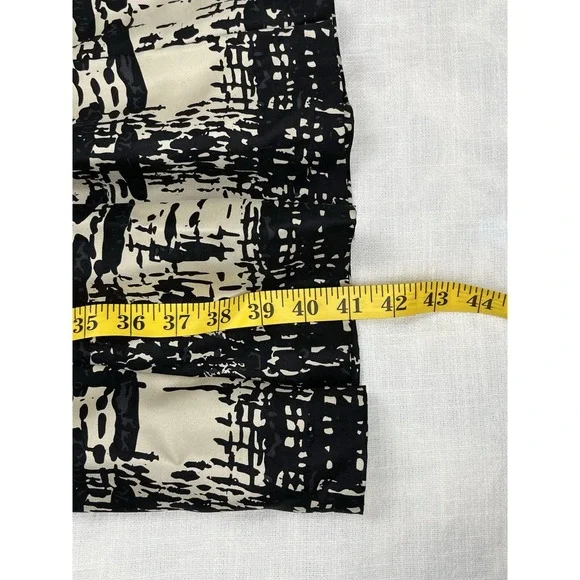 David Meister Women's Midi Dress Modest Old Money 3/4 Sleeve Black Tan Sz 6 - Picture 8 of 8